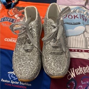 Sparkly Silver Shoes